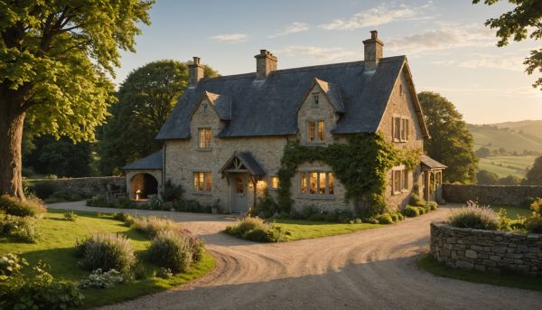 Le grand confort d'une propriété isolée en campagne